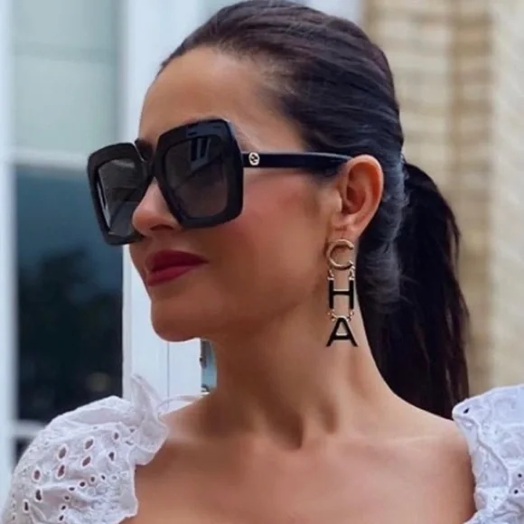 NEW GUCCI GG0328S 001 SQUARE WOMEN SUNGLASSES GUCCI NEW COLLECTION EYEWEAR - Picture 2 of 12